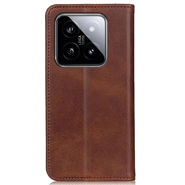 For Xiaomi 14 Pro Case Split Leather Cover with Wallet Stand