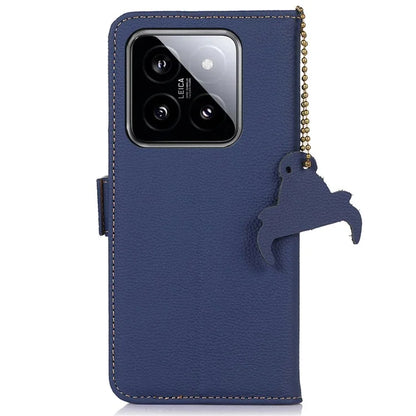 For Xiaomi 14 Pro Case RFID Blocking Litchi Texture Wallet Phone Cover