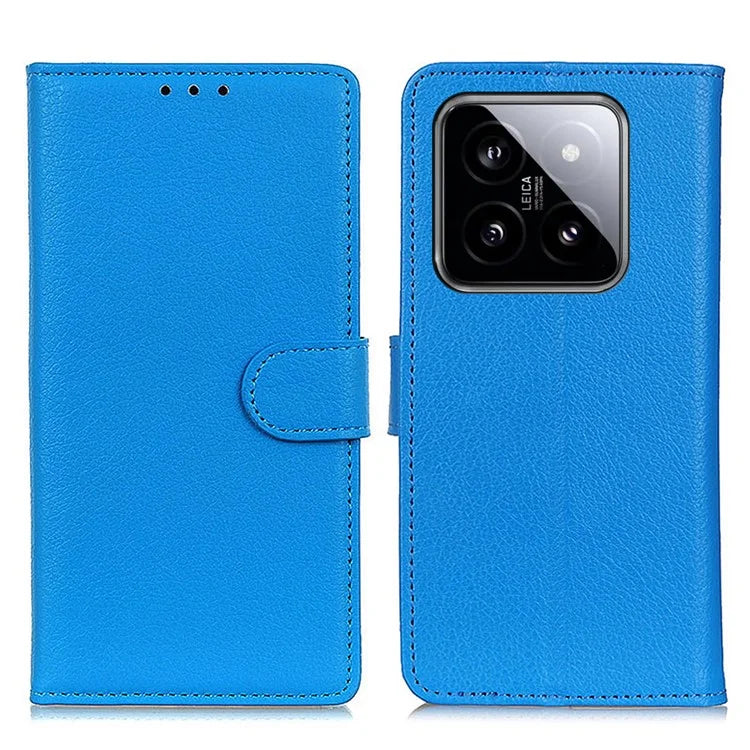 For Xiaomi 14 Pro Case Litchi Texture Wallet Leather Flip Phone Cover