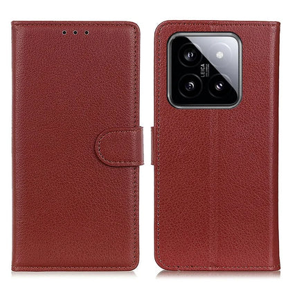 For Xiaomi 14 Pro Case Litchi Texture Wallet Leather Flip Phone Cover