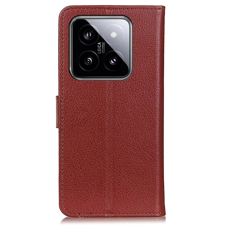 For Xiaomi 14 Pro Case Litchi Texture Wallet Leather Flip Phone Cover