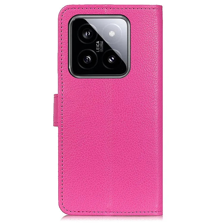 For Xiaomi 14 Pro Case Litchi Texture Wallet Leather Flip Phone Cover