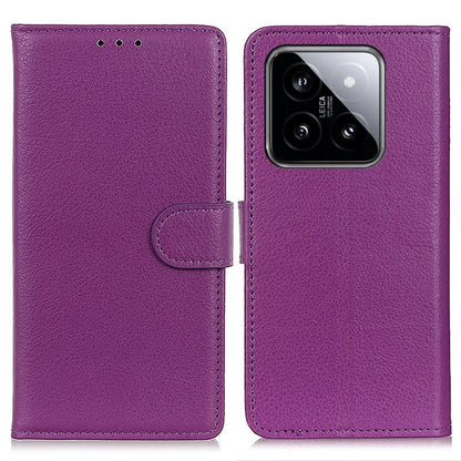 For Xiaomi 14 Pro Case Litchi Texture Wallet Leather Flip Phone Cover