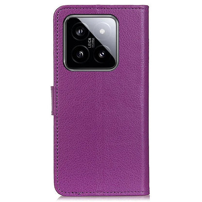 For Xiaomi 14 Pro Case Litchi Texture Wallet Leather Flip Phone Cover