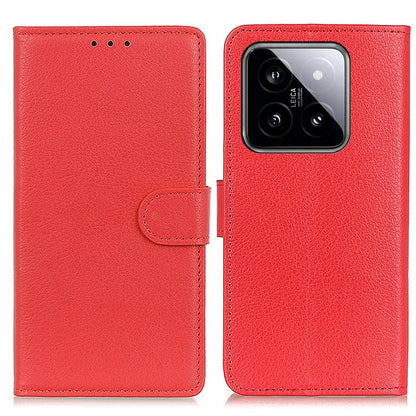 For Xiaomi 14 Pro Case Litchi Texture Wallet Leather Flip Phone Cover
