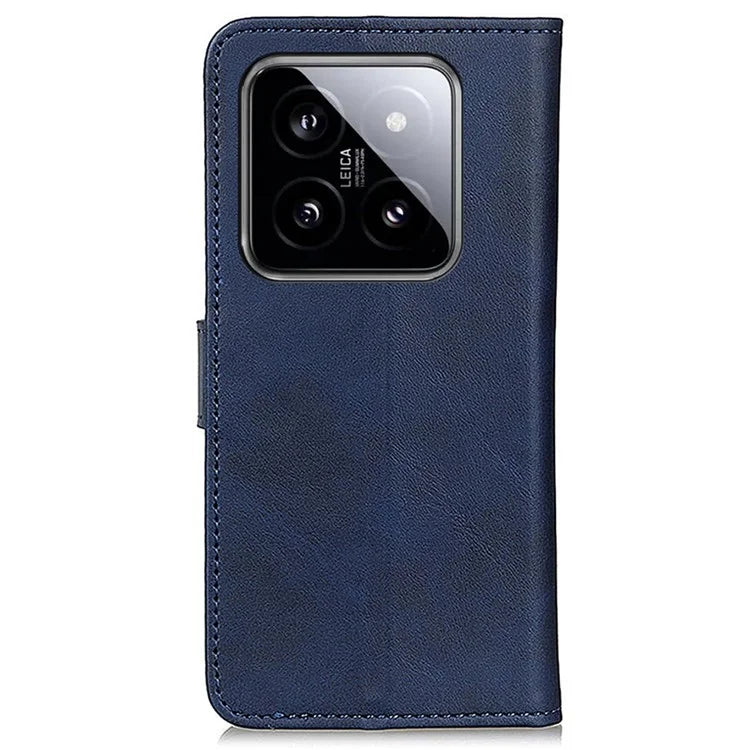 For Xiaomi 14 Pro Case Cowhide Texture PU Leather Wallet Phone Cover