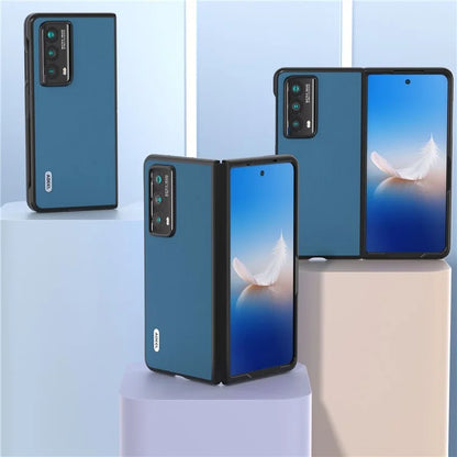 ABEEL For Honor Magic Vs2 5G Case Genuine Cow Leather+PC Anti-Fall Phone Cover