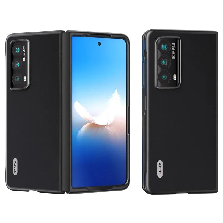 ABEEL For Honor Magic Vs2 5G Case Genuine Cow Leather+PC Anti-Fall Phone Cover