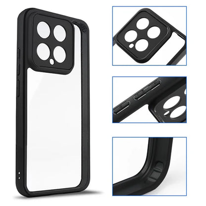 For Xiaomi 14 Case Dustproof Cell Phone Shell TPU + PC HD Clear Mobile Phone Cover