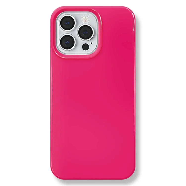 For iPhone 15 Pro Max Glossy Phone Case Soft TPU Protective Cover