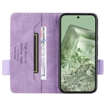 For Google Pixel 8a Case Hardware Decor PU Leather Stand Phone Cover