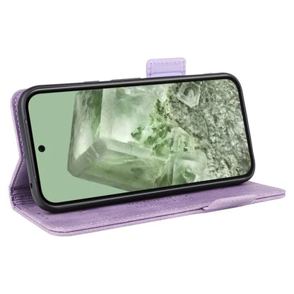 For Google Pixel 8a Case Hardware Decor PU Leather Stand Phone Cover