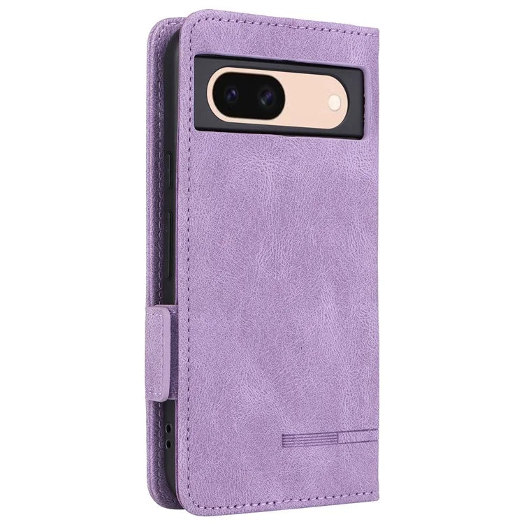 For Google Pixel 8a Case Hardware Decor PU Leather Stand Phone Cover