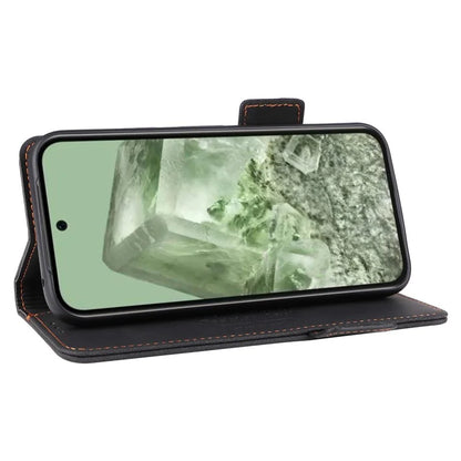 For Google Pixel 8a Case Hardware Decor PU Leather Stand Phone Cover