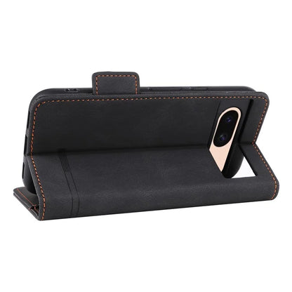 For Google Pixel 8a Case Hardware Decor PU Leather Stand Phone Cover