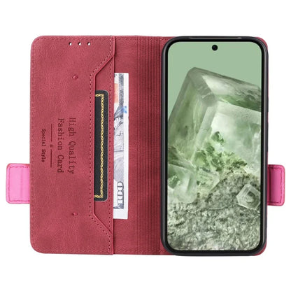 For Google Pixel 8a Case Hardware Decor PU Leather Stand Phone Cover