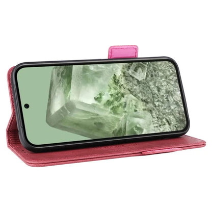 For Google Pixel 8a Case Hardware Decor PU Leather Stand Phone Cover