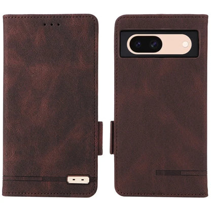 For Google Pixel 8a Case Hardware Decor PU Leather Stand Phone Cover