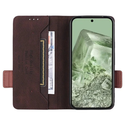 For Google Pixel 8a Case Hardware Decor PU Leather Stand Phone Cover