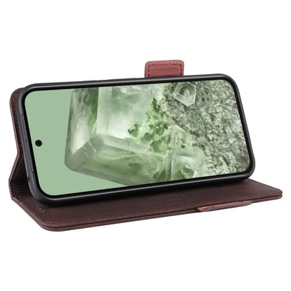 For Google Pixel 8a Case Hardware Decor PU Leather Stand Phone Cover