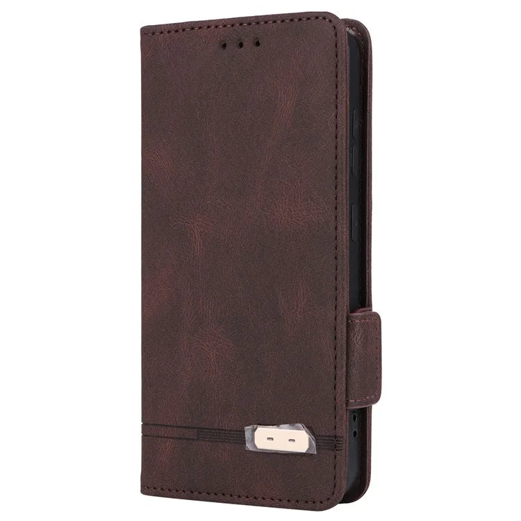 For Samsung Galaxy S24+ Case Wallet Hardware Decor Leather Smart Phone Cover