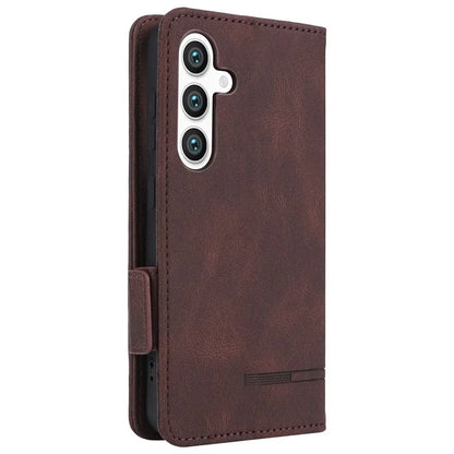 For Samsung Galaxy S24+ Case Wallet Hardware Decor Leather Smart Phone Cover