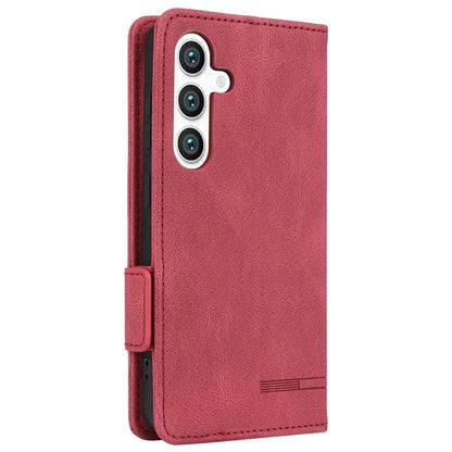 For Samsung Galaxy S24+ Case Wallet Hardware Decor Leather Smart Phone Cover