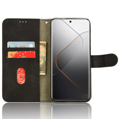 For Xiaomi 14 Pro Phone Case Shockproof PU Leather Wallet Soft Cell Phone Cover