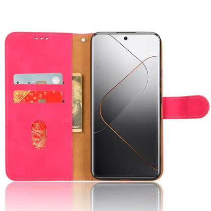 For Xiaomi 14 Pro Phone Case Shockproof PU Leather Wallet Soft Cell Phone Cover