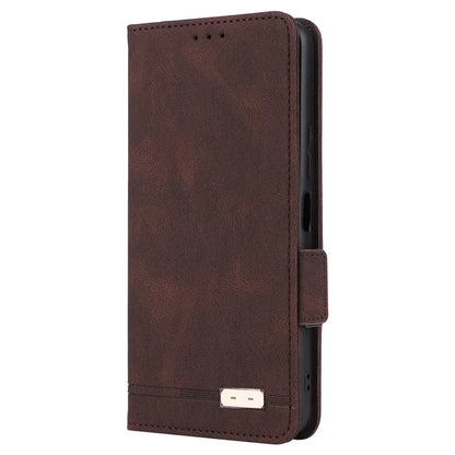 For vivo Y17s 4G Case PU Leather Wallet Hardware Decor Scratch-resistant Phone Shell
