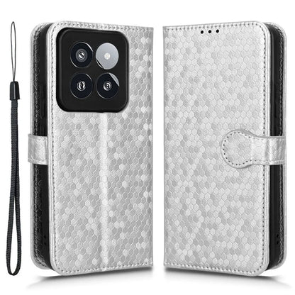 For Xiaomi 14 Pro Case Scratch-resistant PU Leather Stand Phone Shell with Strap