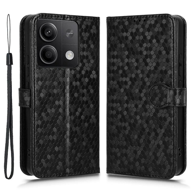 For Xiaomi Redmi Note 13 5G / 13 5G (China) Case Anti-scratch PU Leather Imprinted Wallet Cell Phone Protector