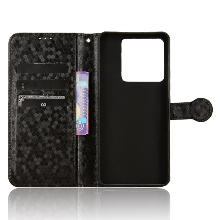 For Xiaomi Redmi Note 13 5G / 13 5G (China) Case Anti-scratch PU Leather Imprinted Wallet Cell Phone Protector