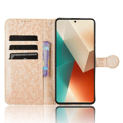 For Xiaomi Redmi Note 13 5G / 13 5G (China) Case Anti-scratch PU Leather Imprinted Wallet Cell Phone Protector