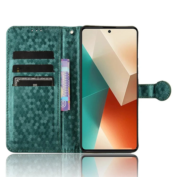 For Xiaomi Redmi Note 13 5G / 13 5G (China) Case Anti-scratch PU Leather Imprinted Wallet Cell Phone Protector