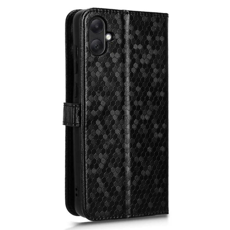 For Samsung Galaxy A05 4G Case Imprinted PU Leather Wallet Phone Shell with Strap