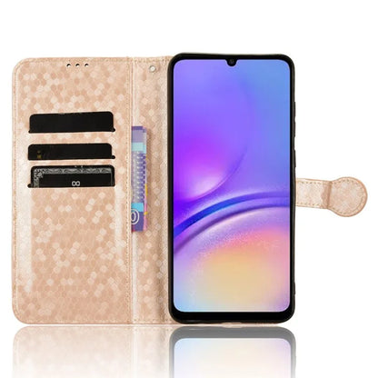 For Samsung Galaxy A05 4G Case Imprinted PU Leather Wallet Phone Shell with Strap