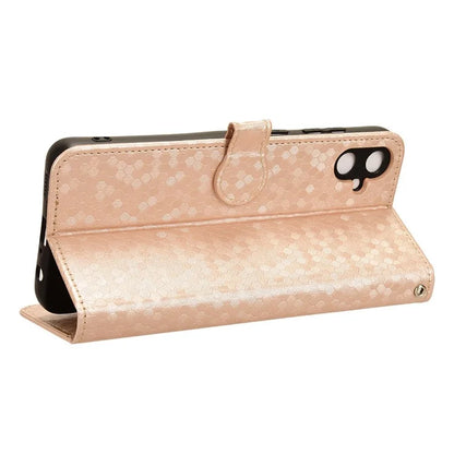 For Samsung Galaxy A05 4G Case Imprinted PU Leather Wallet Phone Shell with Strap