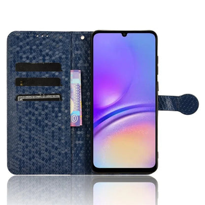 For Samsung Galaxy A05 4G Case Imprinted PU Leather Wallet Phone Shell with Strap