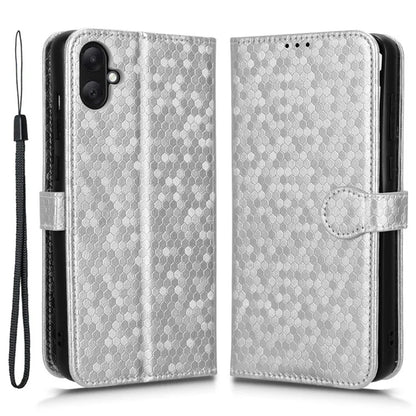 For Samsung Galaxy A05 4G Case Imprinted PU Leather Wallet Phone Shell with Strap