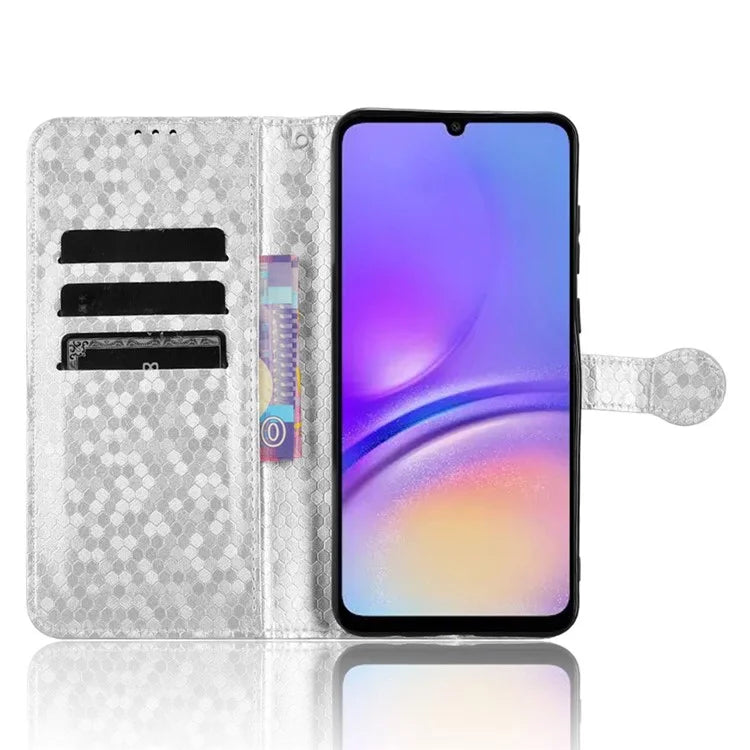 For Samsung Galaxy A05 4G Case Imprinted PU Leather Wallet Phone Shell with Strap