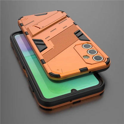 For Samsung Galaxy A15 4G Case Scratch-resistant PC+TPU Kickstand Smart Phone Cover