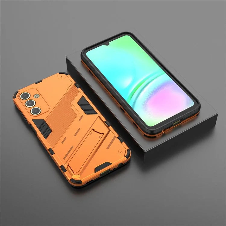 For Samsung Galaxy A15 4G Case Scratch-resistant PC+TPU Kickstand Smart Phone Cover