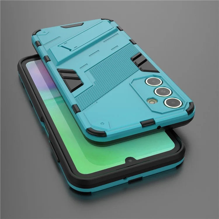 For Samsung Galaxy A15 4G Case Scratch-resistant PC+TPU Kickstand Smart Phone Cover