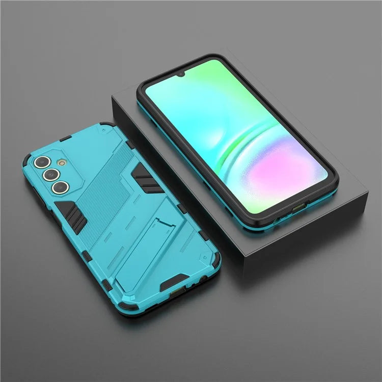 For Samsung Galaxy A15 4G Case Scratch-resistant PC+TPU Kickstand Smart Phone Cover