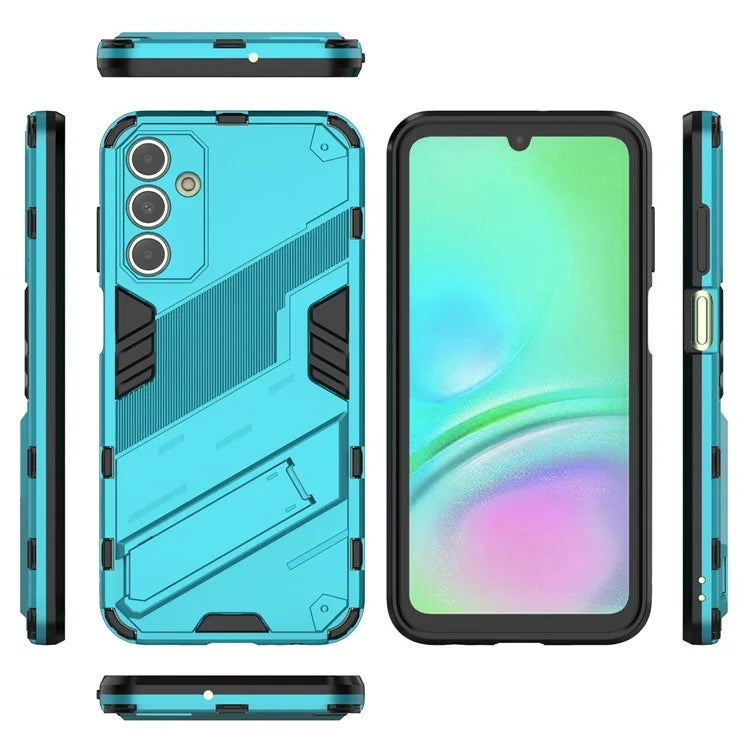 For Samsung Galaxy A15 4G Case Scratch-resistant PC+TPU Kickstand Smart Phone Cover