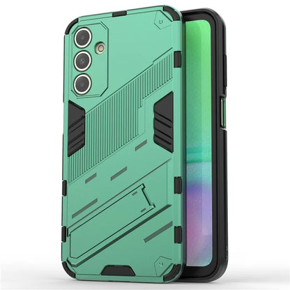 For Samsung Galaxy A15 4G Case Scratch-resistant PC+TPU Kickstand Smart Phone Cover