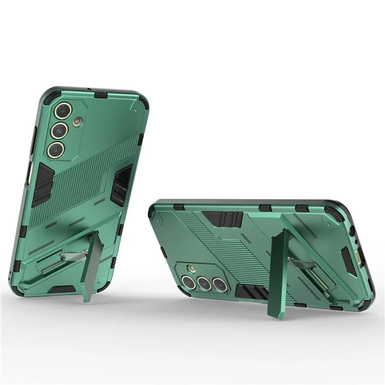 For Samsung Galaxy A15 4G Case Scratch-resistant PC+TPU Kickstand Smart Phone Cover