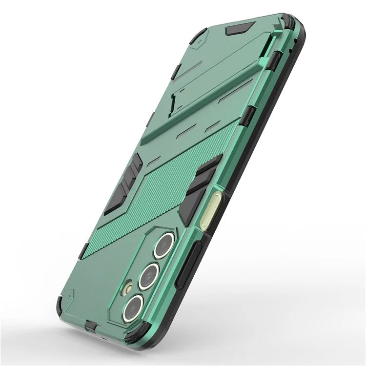 For Samsung Galaxy A15 4G Case Scratch-resistant PC+TPU Kickstand Smart Phone Cover