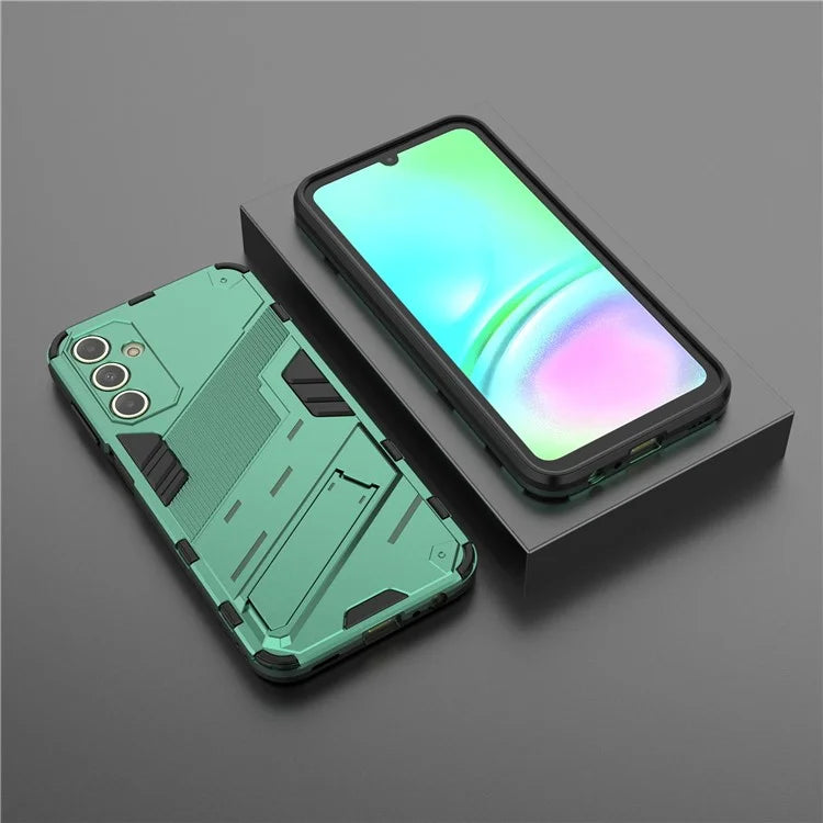For Samsung Galaxy A15 4G Case Scratch-resistant PC+TPU Kickstand Smart Phone Cover
